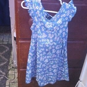 Pink & Violet Blue Floral Dress